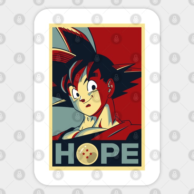 Goku Hope Sticker by dnacreativedesign